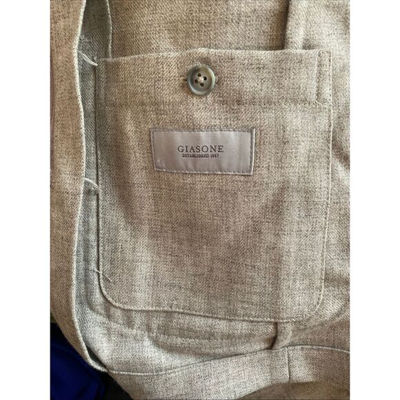 GIASONE Austin Hood Detachable Hood Casual Blazer Jacket Sport Coat Size 42 - Picture 9 of 12